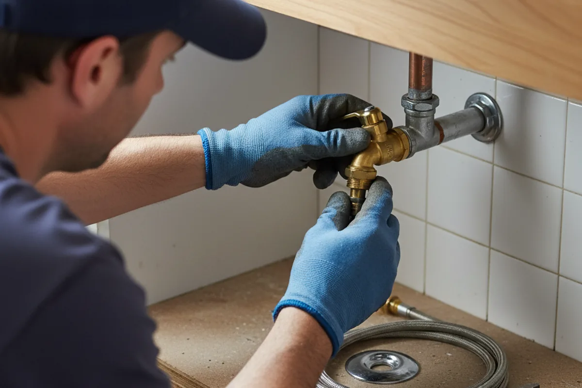 Shutoff valve and fitting work during Emergency Plumbing in Dunnigan